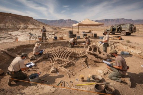 Descubren fósil de dinosaurio en Zimbabue que revoluciona la historia de los reptiles antiguos
