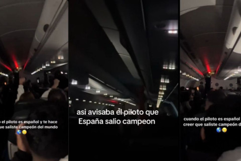 Del júbilo absoluto a la decepción: La broma viral de un piloto español a pasajeros argentinos sobre el Mundial